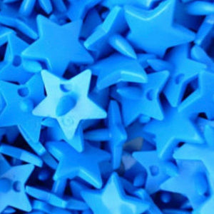 Stjerne (flere farver) - Plastikknapper